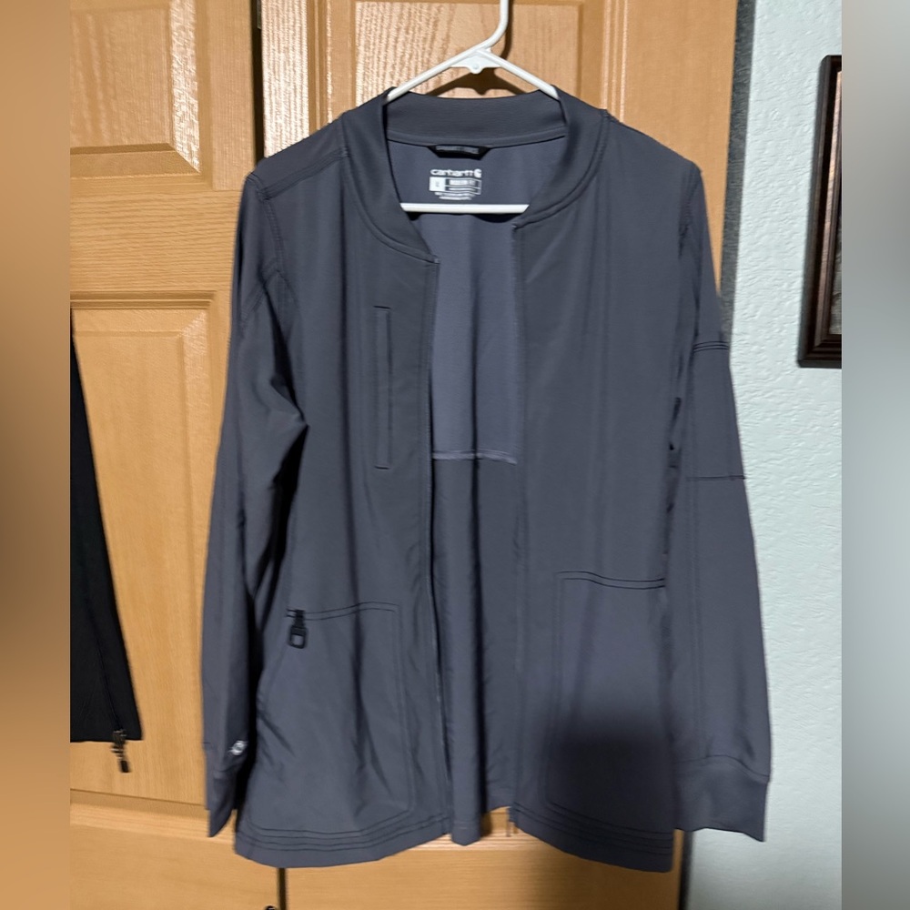 Carhart force gray zip up jacket. L